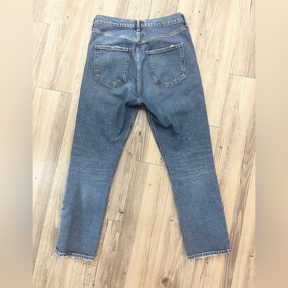 AGOLDIE Riley Crop High Rise Straight in Silence - Picture 4 of 6